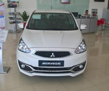 Mitsubishi Mirage 2018 - Bán Mitsubishi Mirage tại Đà Nẵng, màu trắng, nhập khẩu nguyên chiếc, giá 436tr, số tự động, LH Quang: 0905596067