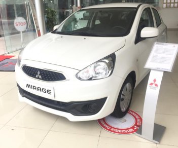 Mitsubishi Mirage MT  2018 - Bán xe Mitsubishi Mirage tại Đà Nẵng, màu trắng, xe nhập giá cạnh tranh, số sàn