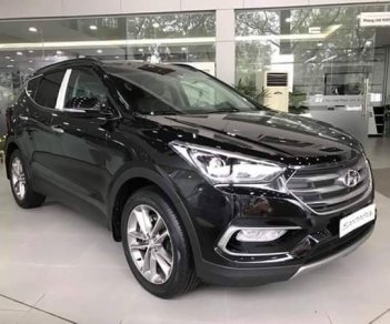 Hyundai Santa Fe 2.2 Diesel 2018 - Bán Hyundai Santa Fe 2.2, máy dầu 2018, màu đen giao ngay