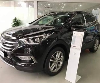 Hyundai Santa Fe 2.2 Diesel 2018 - Bán Hyundai Santa Fe 2.2, máy dầu 2018, màu đen giao ngay