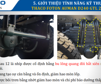 Thaco AUMAN D240 GTL 2017 - Bán xe Ben 3 chân Auman D240 GTL Vũng Tàu- trả góp lãi suất thấp- xe Ben 15 tấn 