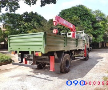 Xe tải 1000kg 2018 - Bán xe tải Dongfeng Trường Giang 8.7 tấn, 2 cầu, gắn cẩu Unic 5 tấn, hỗ trợ mua trả góp