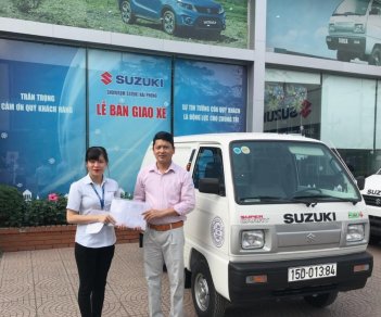 Suzuki 2018 - Bán Suzuki Blind Van 2018, màu trắng, 290tr tặng 100% lệ phí trước bạ, LH 0911.935.188