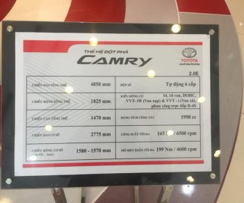 Toyota Camry 2.0E 2018 - Bán xe Toyota Camry 2.0E 2018, giá tốt nhất, giao xe ngay LH em Nhuần 0978835850