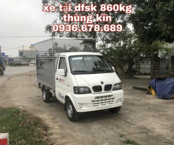 Howo La Dalat 2018 - Bán xe tải DFSK 860kg thùng kín, giá rẻ nhất, đời mới