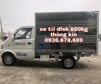 Howo La Dalat 2018 - Bán xe tải DFSK 860kg thùng kín, giá rẻ nhất, đời mới