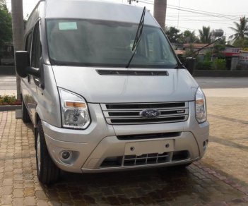 Ford Transit Mid 2018 - Bán Ford Transit 16 chỗ, trang bị lót sàn, ghế da, bọc trần rèm cửa, giá rẻ nhất Tây Ninh LH 0898 482 248