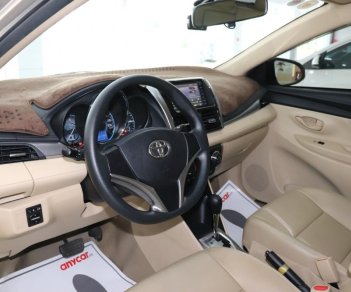 Toyota Vios 1.5E 2017 - Cần bán Toyota Vios 1.5 E năm 2017, màu vàng, DK tư nhân sang tên nhanh gọn
