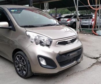 Kia Picanto S 1.25 AT 2014 - Bán Kia Picanto S 1.25 AT năm 2014, màu vàng cát