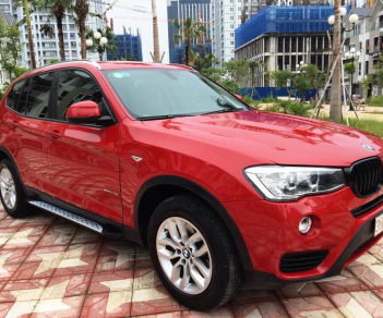 BMW X3 2.0 2016 - Bán xe BMW X3 sản xuất 2016 màu đỏ, 1 tỷ 750 triệu nhập khẩu