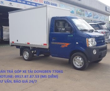 Xe tải 500kg 2018 - Bán trả góp xe tải Dongben 750kg, lãi suất thấp tại Kiên Giang