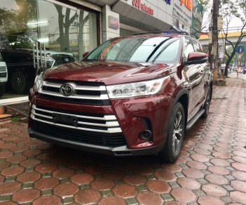 Toyota Highlander LE 2.7 2018 - Cần bán xe Toyota Highlander LE 2.7 đời 2018, màu đỏ, nhập khẩu