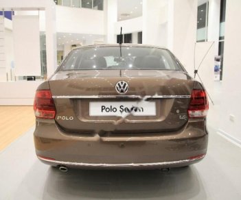Volkswagen Polo 1.6 AT 2017 - Bán xe Volkswagen Polo 1.6 AT năm sản xuất 2017, màu nâu, nhập khẩu, giá tốt