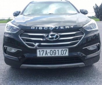 Hyundai Santa Fe 2.2L 4WD 2017 - Cần bán lại xe Hyundai Santa Fe 2.2L 4WD đời 2017, màu đen