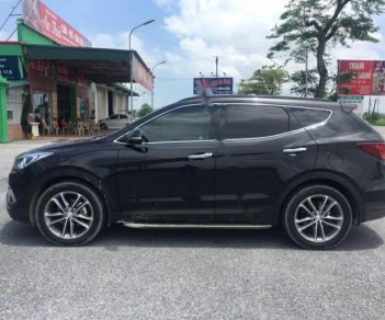 Hyundai Santa Fe 2.2L 4WD 2017 - Cần bán lại xe Hyundai Santa Fe 2.2L 4WD đời 2017, màu đen