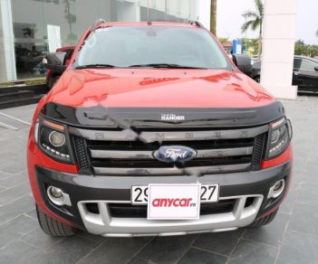 Ford Ranger Wildtrak 3.2L 4x4 AT 2014 - Cần bán lại xe Ford Ranger 3.2AT sản xuất 2014, màu đỏ, nhập khẩu giá cạnh tranh