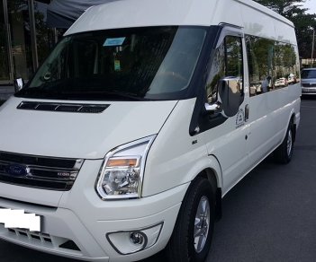 Ford Transit 2.5 2016 - Bán xe Ford Transit 2.4 16 chỗ Luxury sản xuất 2016, màu trắng. Biển tỉnh, đăng ký tháng 10/2016