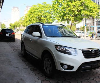 Hyundai Santa Fe 2.4l 2011 - Cần bán lại xe Hyundai Santa Fe 2.4l năm sản xuất 2011, màu trắng, nhập khẩu chính chủ giá cạnh tranh