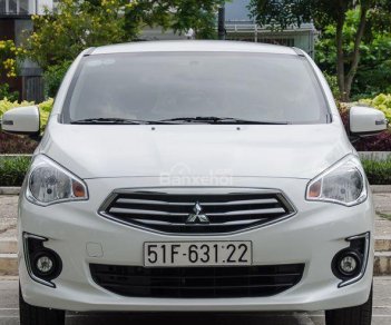 Mitsubishi Attrage MT 2018 - Bán xe ô tô Mitsubishi Attrage màu trắng bản MT, Hỗ trợ vay ngân hàng với lãi suất thấp tại Huế-Quảng Trị