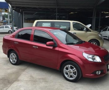 Chevrolet Aveo LT 1.4MT 2017 - Bán Chevrolet Aveo LT màu đỏ tươi, số sàn sản xuất 2017 biển Sài Gòn