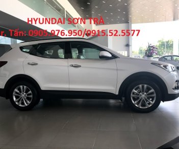 Hyundai Santa Fe 2018 - Hyundai Sơn Trà cần bán Hyundai Santa Fe đời 2018, màu trắng, xe nhập 3 cục Hàn Quốc, giá 898tr