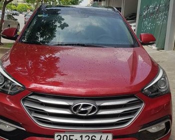 Hyundai Santa Fe   2.2 AT  2017 - Cần bán xe Hyundai Santa Fe 2.2 AT đời 2017, màu đỏ