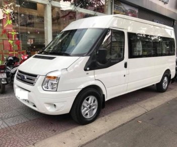 Ford Transit 2.4 Luxury 2016 - Bán ô tô Ford Transit 2.4 Luxury sản xuất năm 2016, màu trắng số sàn, giá chỉ 710 triệu