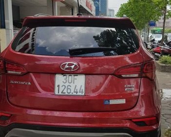 Hyundai Santa Fe   2.2 AT  2017 - Cần bán xe Hyundai Santa Fe 2.2 AT đời 2017, màu đỏ