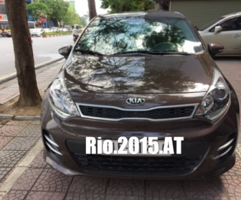 Kia Rio 2015 - Bán Kia Rio Hatchbach, nhập Hàn Quốc, số tự động, màu nâu coffee, SX: T12/2015