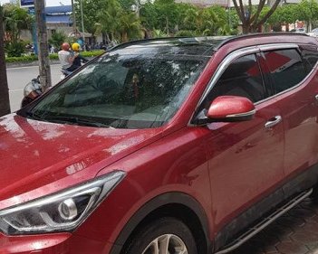 Hyundai Santa Fe   2.2 AT  2017 - Cần bán xe Hyundai Santa Fe 2.2 AT đời 2017, màu đỏ