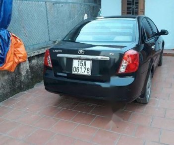 Daewoo Lacetti 2008 - Cần bán gấp Daewoo Lacetti sản xuất 2008, màu đen, 190tr