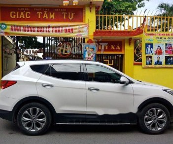 Hyundai Santa Fe 2017 - Bán xe Hyundai Santa Fe 2017, màu trắng như mới