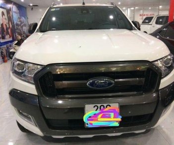 Ford Ranger  Wildtrark  2015 - Cần bán gấp Ford Ranger Wildtrark đời 2015, màu trắng  