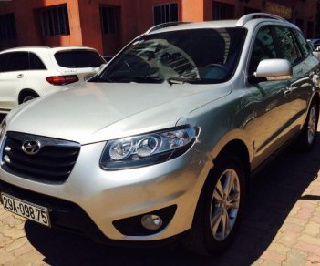 Hyundai Santa Fe SLX 2010 - Bán xe Hyundai Santa Fe SLX 2010, màu bạc, nhập khẩu