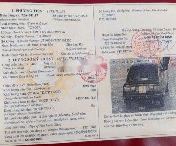 Toyota Camry 1986 - Bán Toyota Camry năm sản xuất 1986, màu đỏ