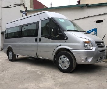 Ford Transit 2018 - Thái Bình Bán Ford Transit bản tiêu chuẩn, sản xuất 2018, màu bạc, xe như mới 100% chưa lăn bánh