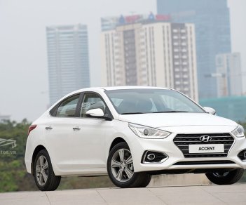 Hyundai Accent 2018 - Hyundai Lạng Sơn cần bán Hyundai Accent đời 2018, màu trắng, giá chỉ 425 triệu