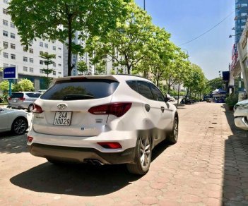 Hyundai Santa Fe   2.2 AT 2017 - Bán ô tô Hyundai Santa Fe 2.2 AT đời 2017, màu trắng, giá tốt