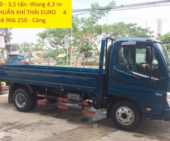 Thaco OLLIN 350 2018 - Bán xe Thaco Ollin350-3.5 tấn, tiêu chuẩn khí thải euro 4, thùng lửng, mui bạt, thùng kín