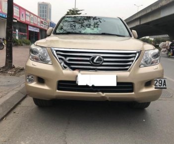 Lexus LX 570 2009 - Cần bán xe Lexus LX 570 sản xuất năm 2009, màu vàng, xe nhập