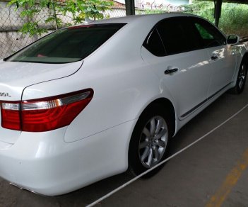 Lexus LS 4.6L 2008 - Cần bán xe Lexus LS460L 2008 màu trắng, nhập Nhật