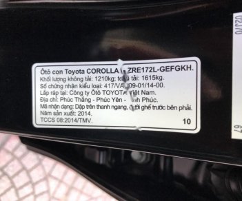 Toyota Corolla altis 1.8G MT 2014 - Cần bán xe Toyota Corolla Altis 1.8G MT sản xuất năm 2014, màu đen giá cạnh tranh