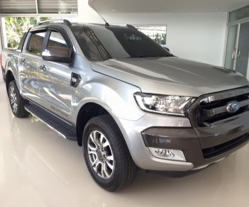 Ford Ranger Wildtrak 3.2  2017 - Hưng yên Ford bán tải Ranger Wildtrak 3.2 màu bạc, model 2018 mới toanh, giá rẻ sập sàn