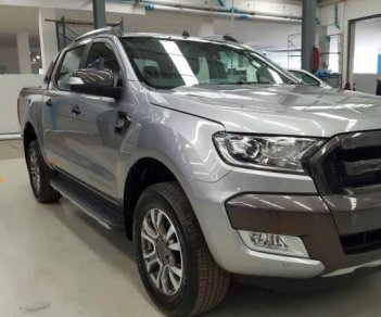 Ford Ranger Wildtrak 3.2  2017 - Hưng yên Ford bán tải Ranger Wildtrak 3.2 màu bạc, model 2018 mới toanh, giá rẻ sập sàn