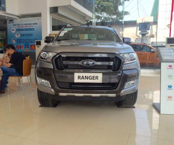 Ford Ranger 3.2 Wildtrak  2017 - Ford Vĩnh Phúc bán tải Ranger 3.2 mới toanh, màu ghi vàng giao luôn, giá khuyến mại sốc