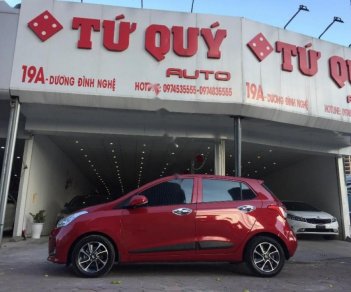 Hyundai Grand i10 1.0AT 2017 - Bán Hyundai Grand i10 1.0AT năm sản xuất 2017, màu đỏ  