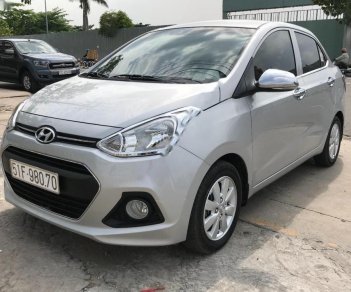 Hyundai Grand i10  1.2 MT 2017 - Cần bán gấp Hyundai Grand i10 1.2 MT đời 2017, màu bạc, xe nhập