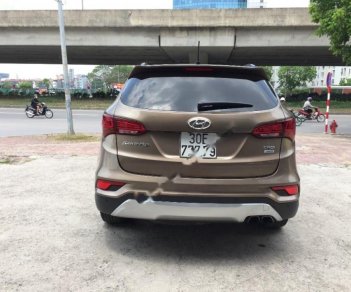 Hyundai Santa Fe CRDI 2.2AT 2016 - Cần bán gấp Hyundai Santa Fe CRDI 2.2AT sản xuất 2016, màu nâu