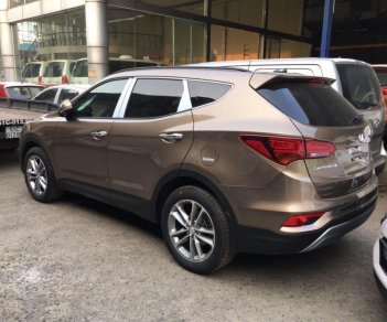 Hyundai Santa Fe 2018 - Cần bán xe Hyundai Santa Fe 2018, màu nâu, giá 990tr