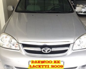 Daewoo Lacetti   MT  2009 - Bán Daewoo Lacetti MT đời 2009, màu bạc chính chủ